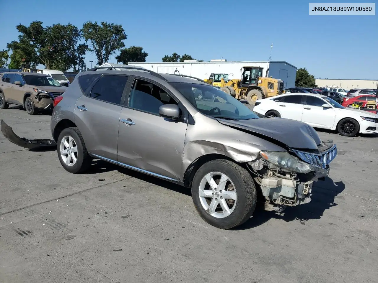 2009 Nissan Murano S VIN: JN8AZ18U89W100580 Lot: 65395855