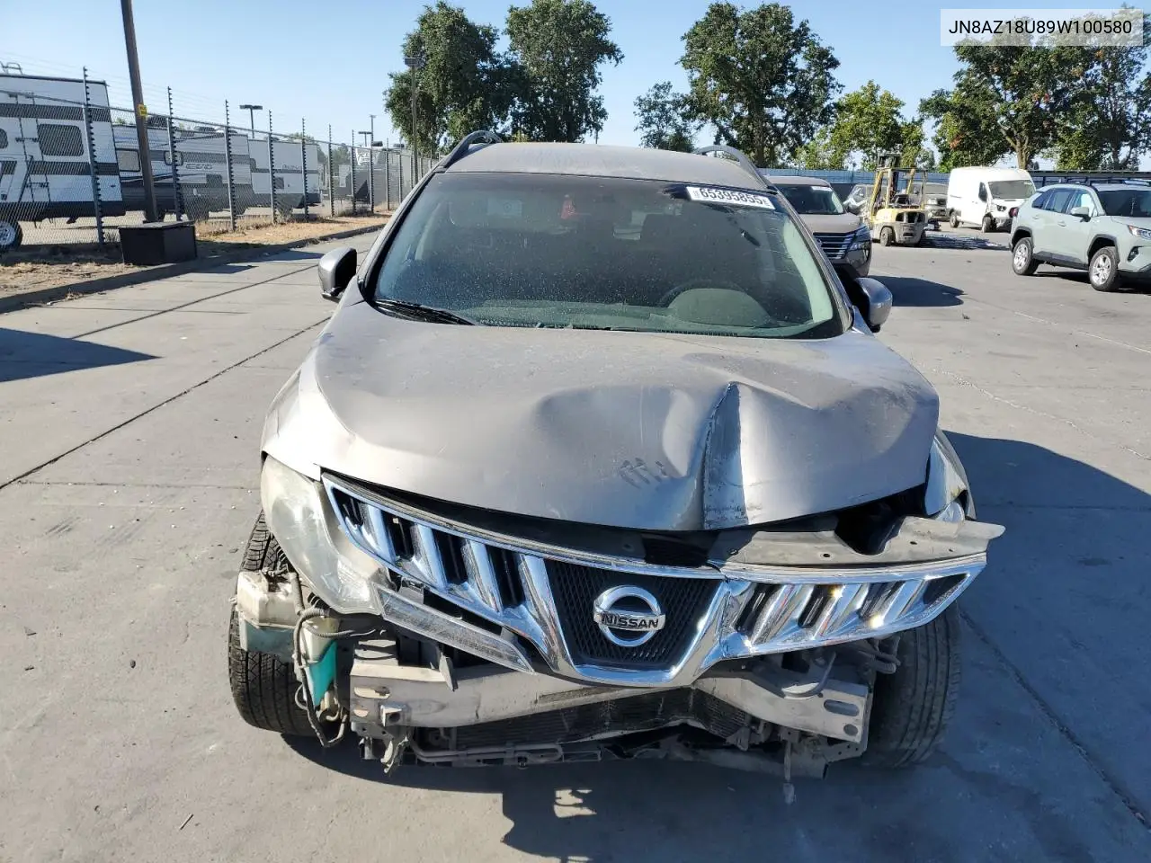 2009 Nissan Murano S VIN: JN8AZ18U89W100580 Lot: 65395855