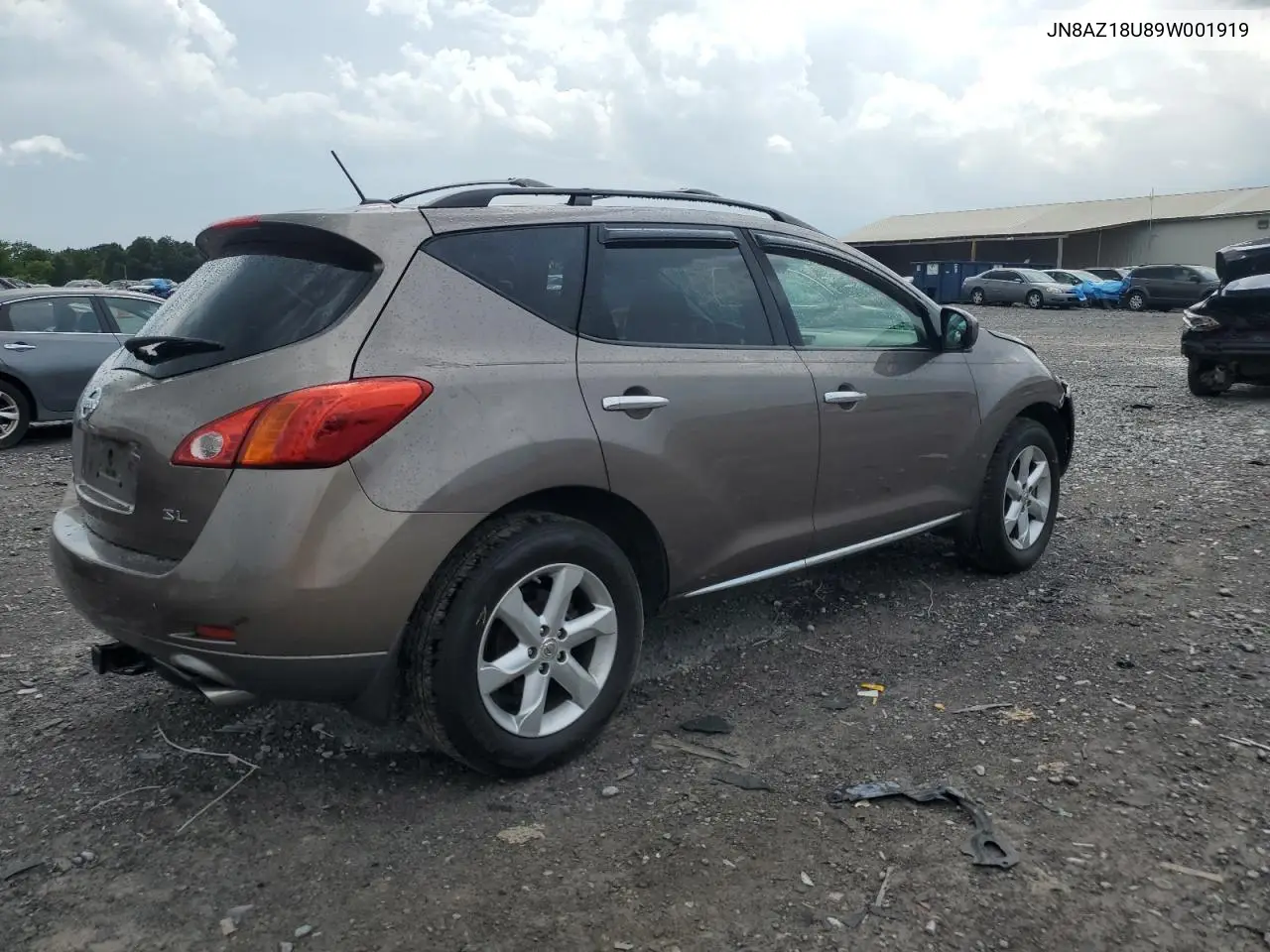 2009 Nissan Murano S VIN: JN8AZ18U89W001919 Lot: 65526435