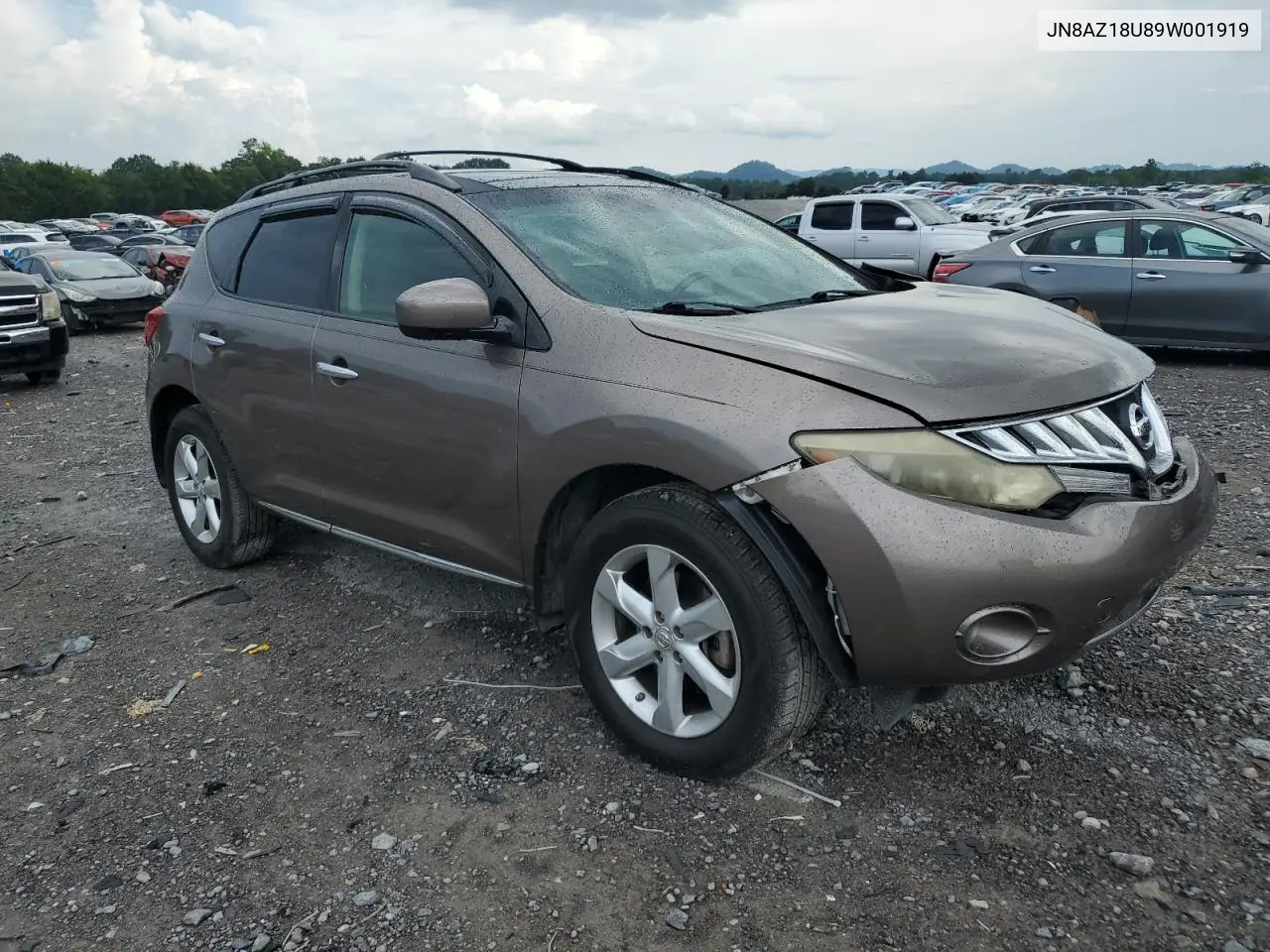 2009 Nissan Murano S VIN: JN8AZ18U89W001919 Lot: 65526435