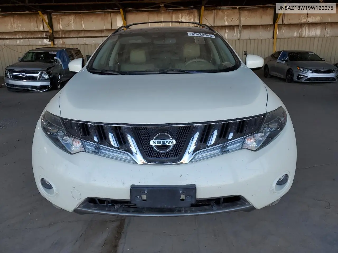 2009 Nissan Murano S VIN: JN8AZ18W19W122275 Lot: 65629885