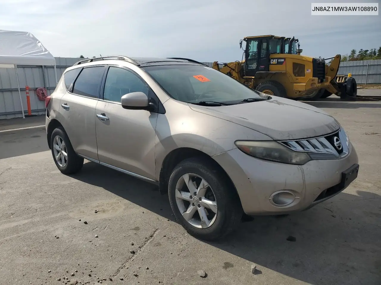 2010 Nissan Murano S VIN: JN8AZ1MW3AW108890 Lot: 54698245