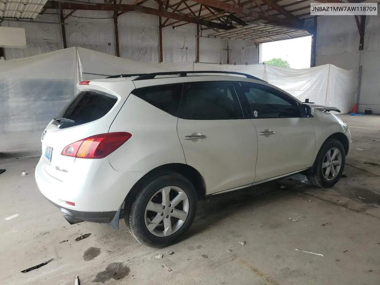 2010 Nissan Murano S VIN: JN8AZ1MW7AW118709 Lot: 56173445