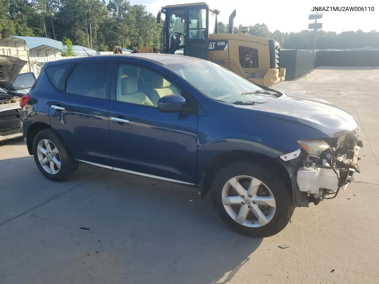2010 Nissan Murano S VIN: JN8AZ1MU2AW006110 Lot: 63207065