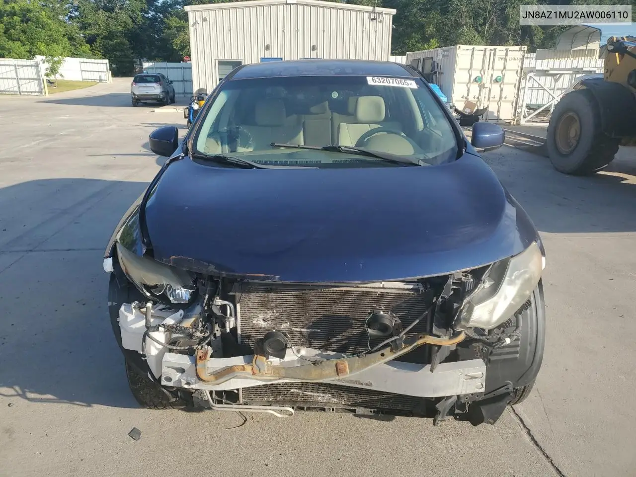 2010 Nissan Murano S VIN: JN8AZ1MU2AW006110 Lot: 63207065