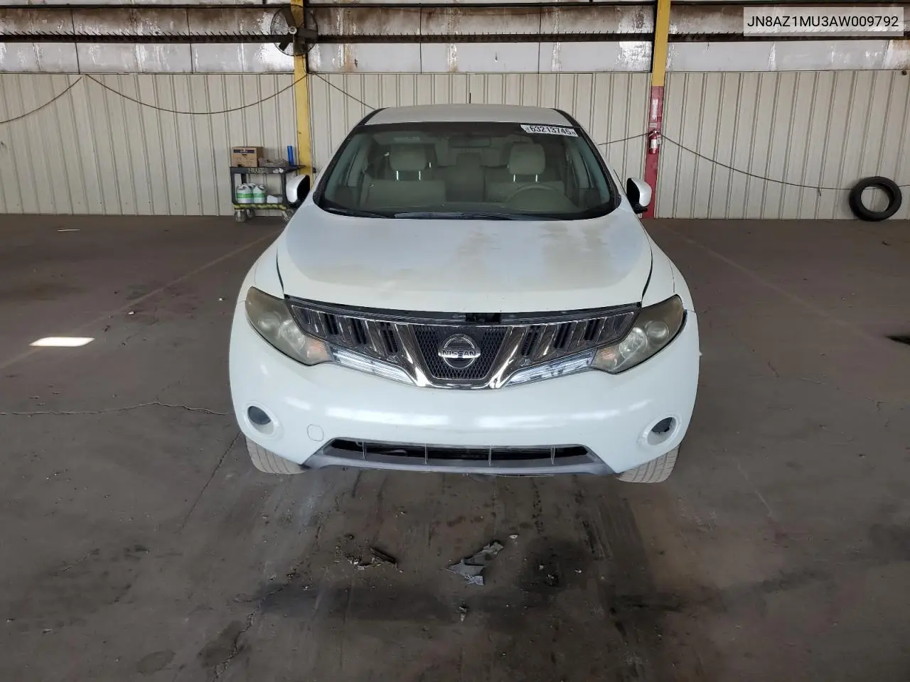 2010 Nissan Murano S VIN: JN8AZ1MU3AW009792 Lot: 63213745