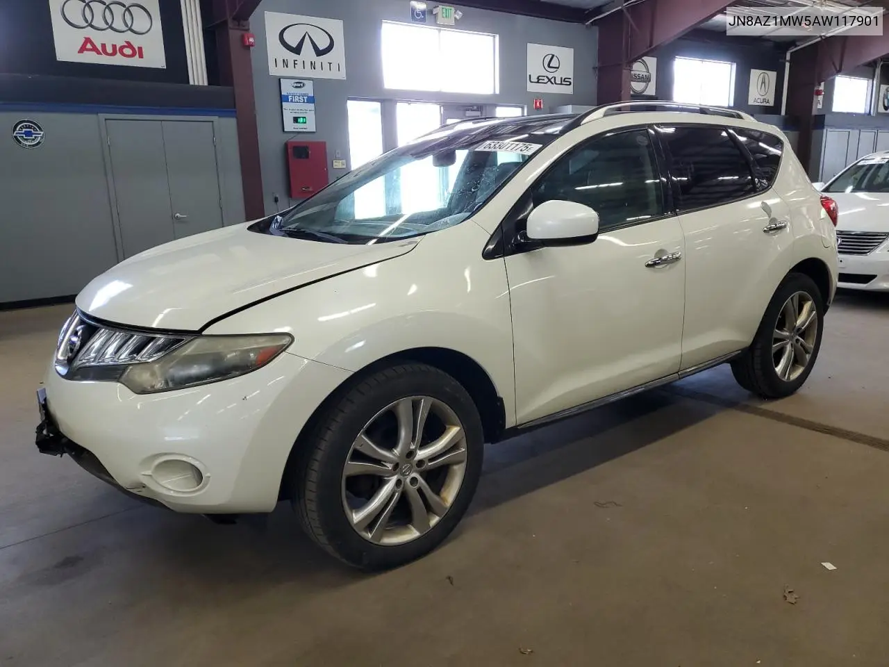 2010 Nissan Murano S VIN: JN8AZ1MW5AW117901 Lot: 63301175