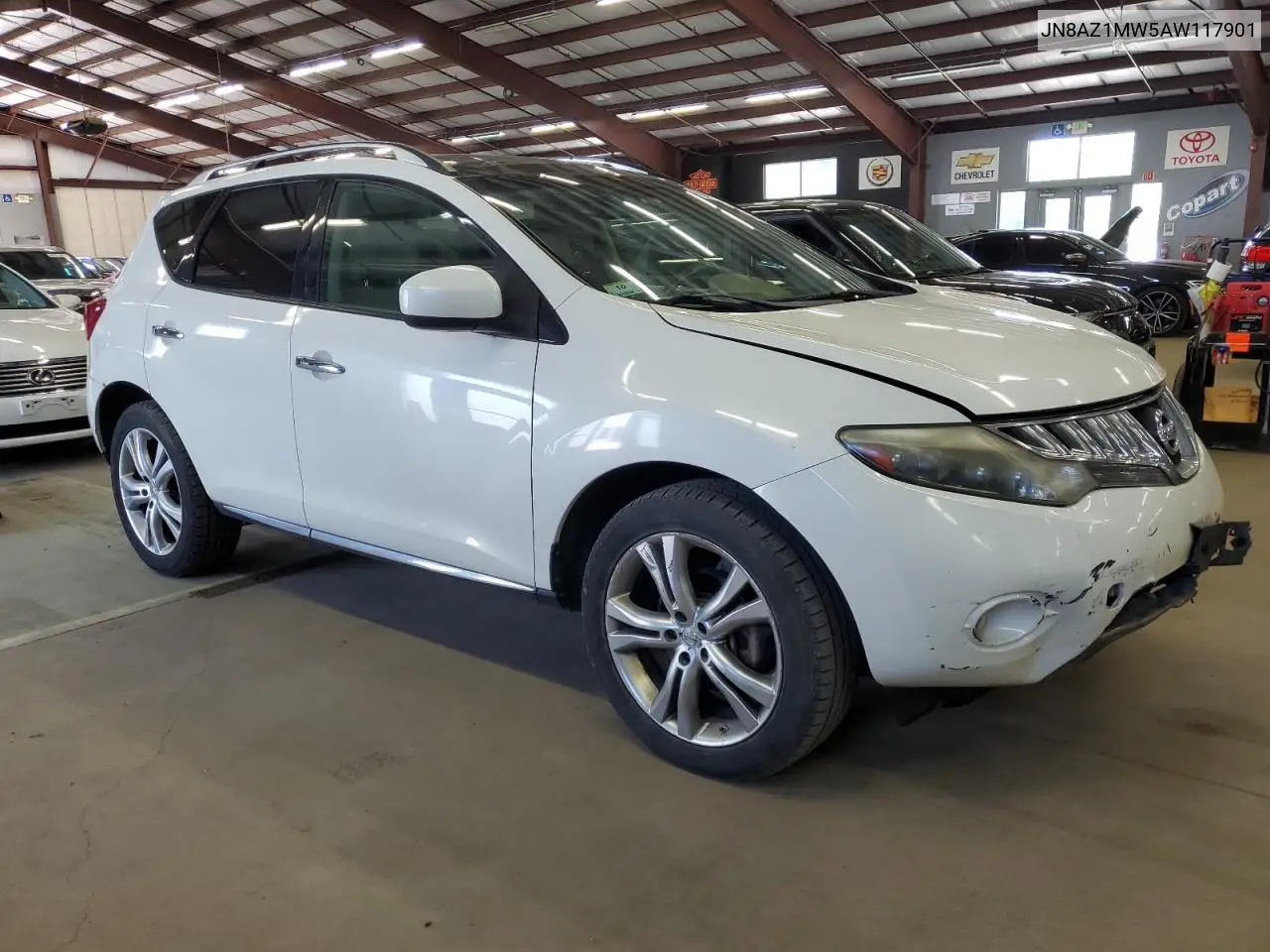 2010 Nissan Murano S VIN: JN8AZ1MW5AW117901 Lot: 63301175