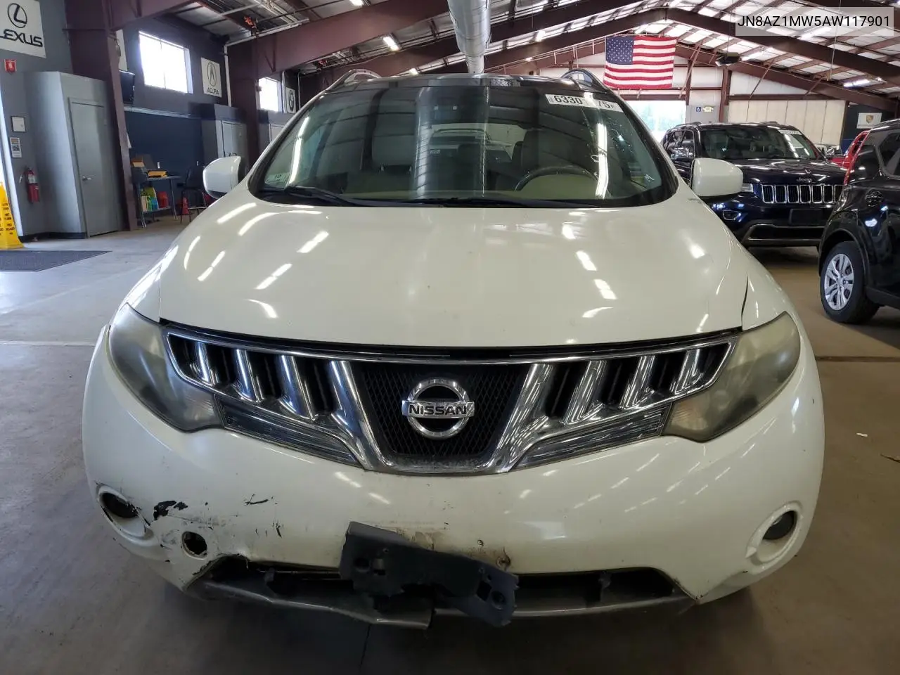 2010 Nissan Murano S VIN: JN8AZ1MW5AW117901 Lot: 63301175