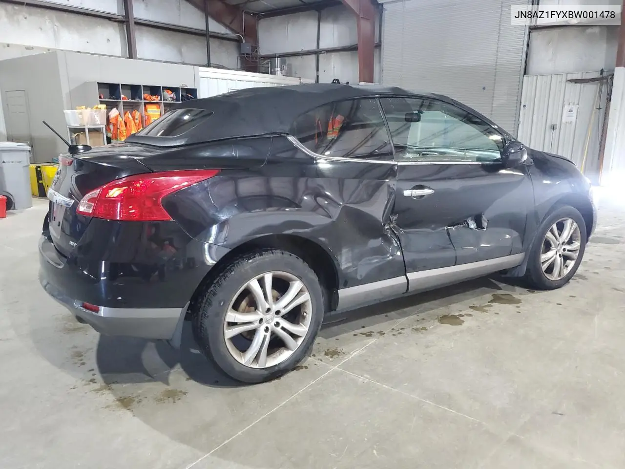 2011 Nissan Murano Crosscabriolet VIN: JN8AZ1FYXBW001478 Lot: 56696625