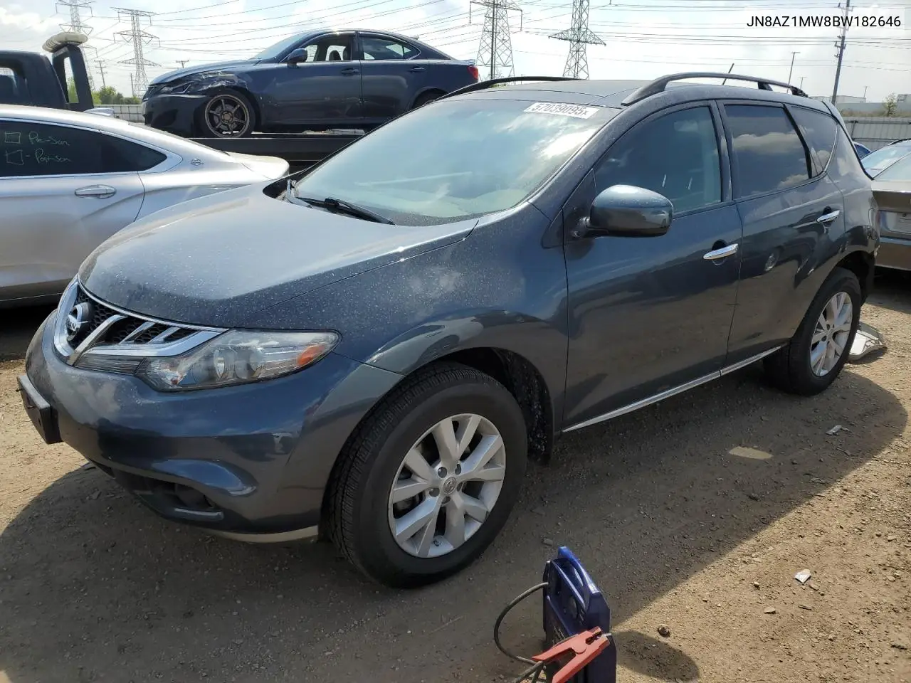 2011 Nissan Murano S VIN: JN8AZ1MW8BW182646 Lot: 57039095