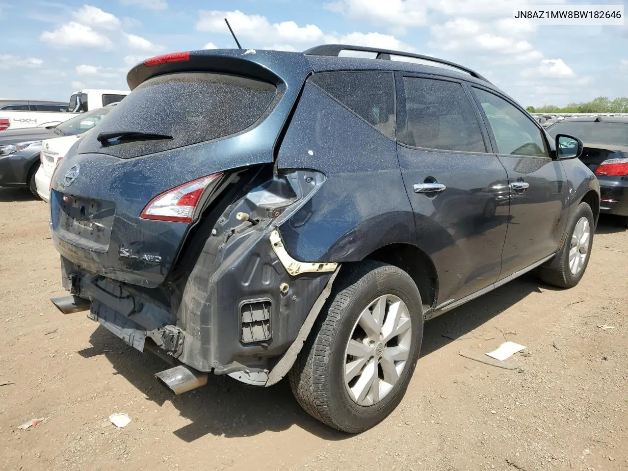 2011 Nissan Murano S VIN: JN8AZ1MW8BW182646 Lot: 57039095