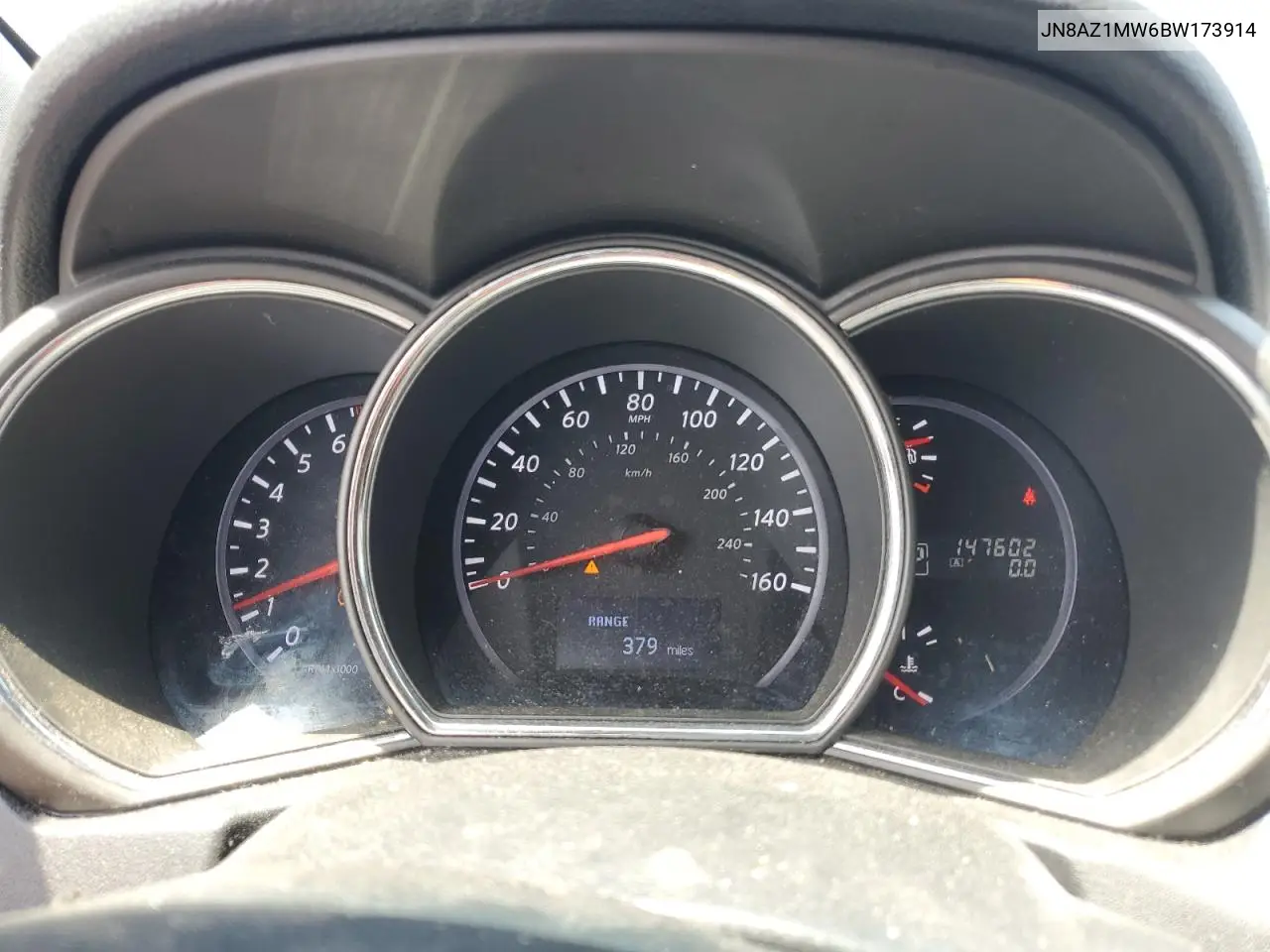 2011 Nissan Murano S VIN: JN8AZ1MW6BW173914 Lot: 62660685