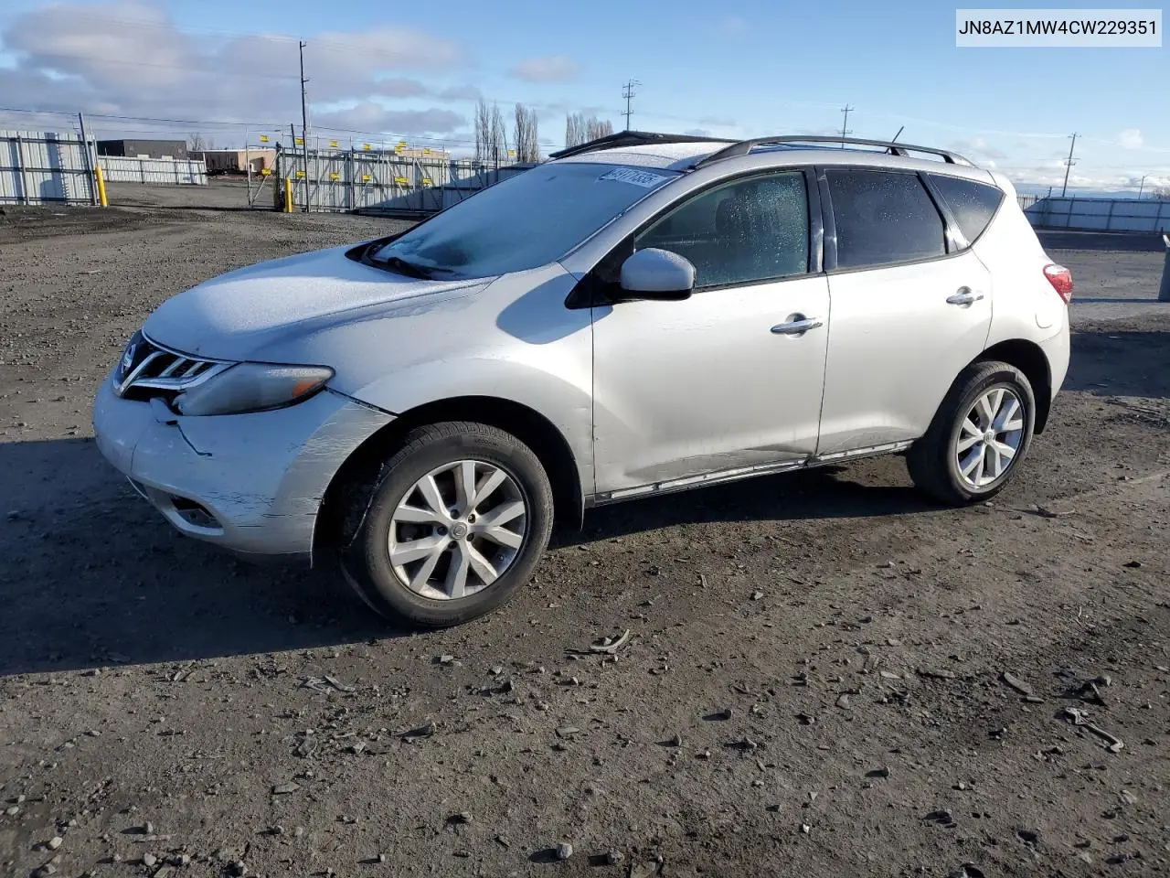 2012 Nissan Murano S VIN: JN8AZ1MW4CW229351 Lot: 49171335