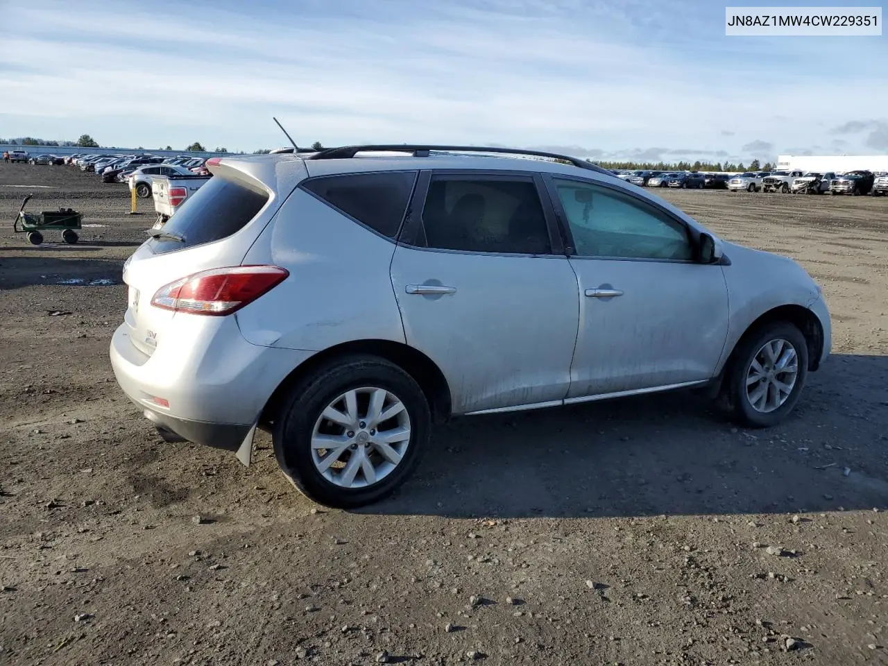 2012 Nissan Murano S VIN: JN8AZ1MW4CW229351 Lot: 49171335