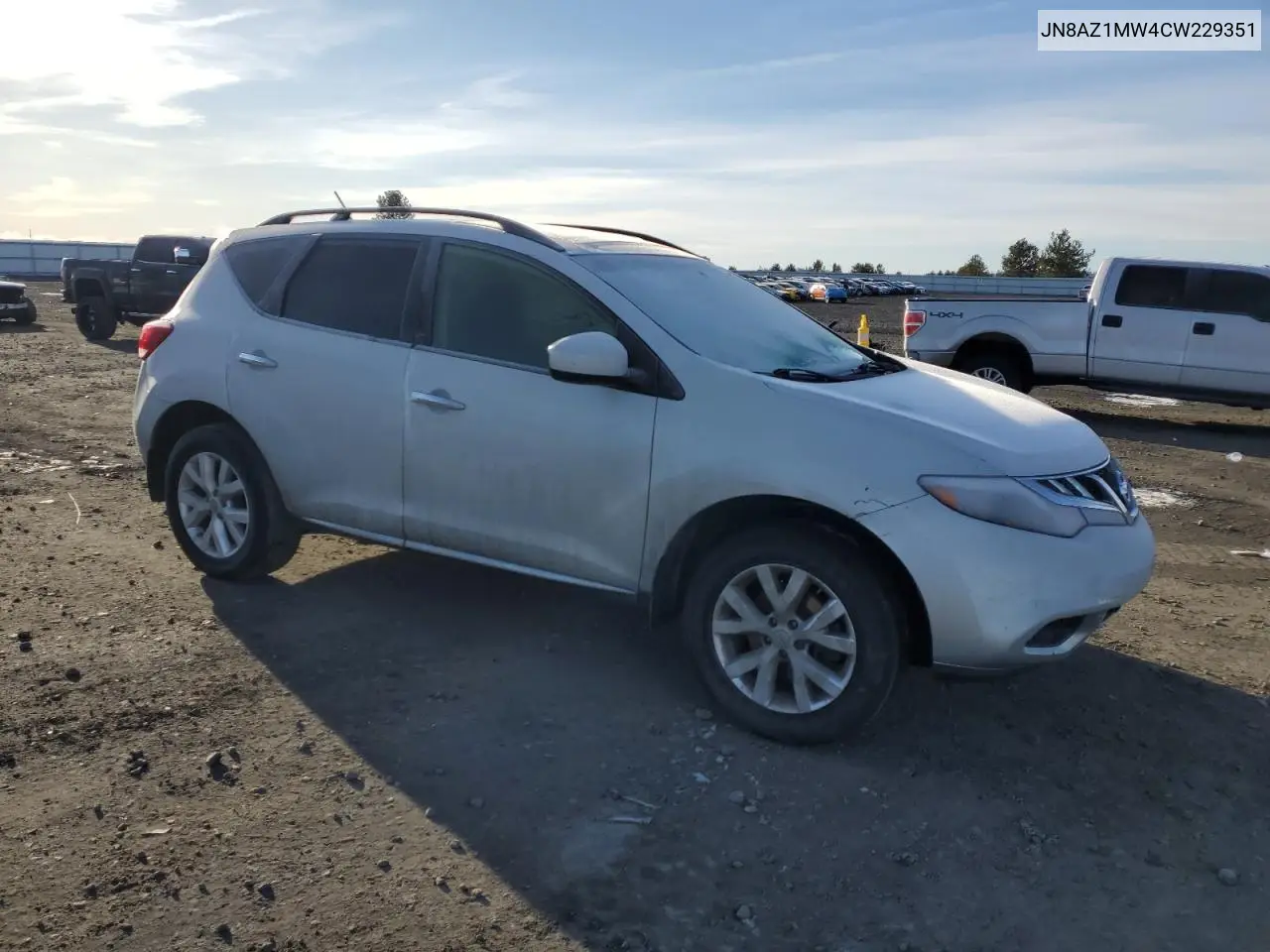 2012 Nissan Murano S VIN: JN8AZ1MW4CW229351 Lot: 49171335
