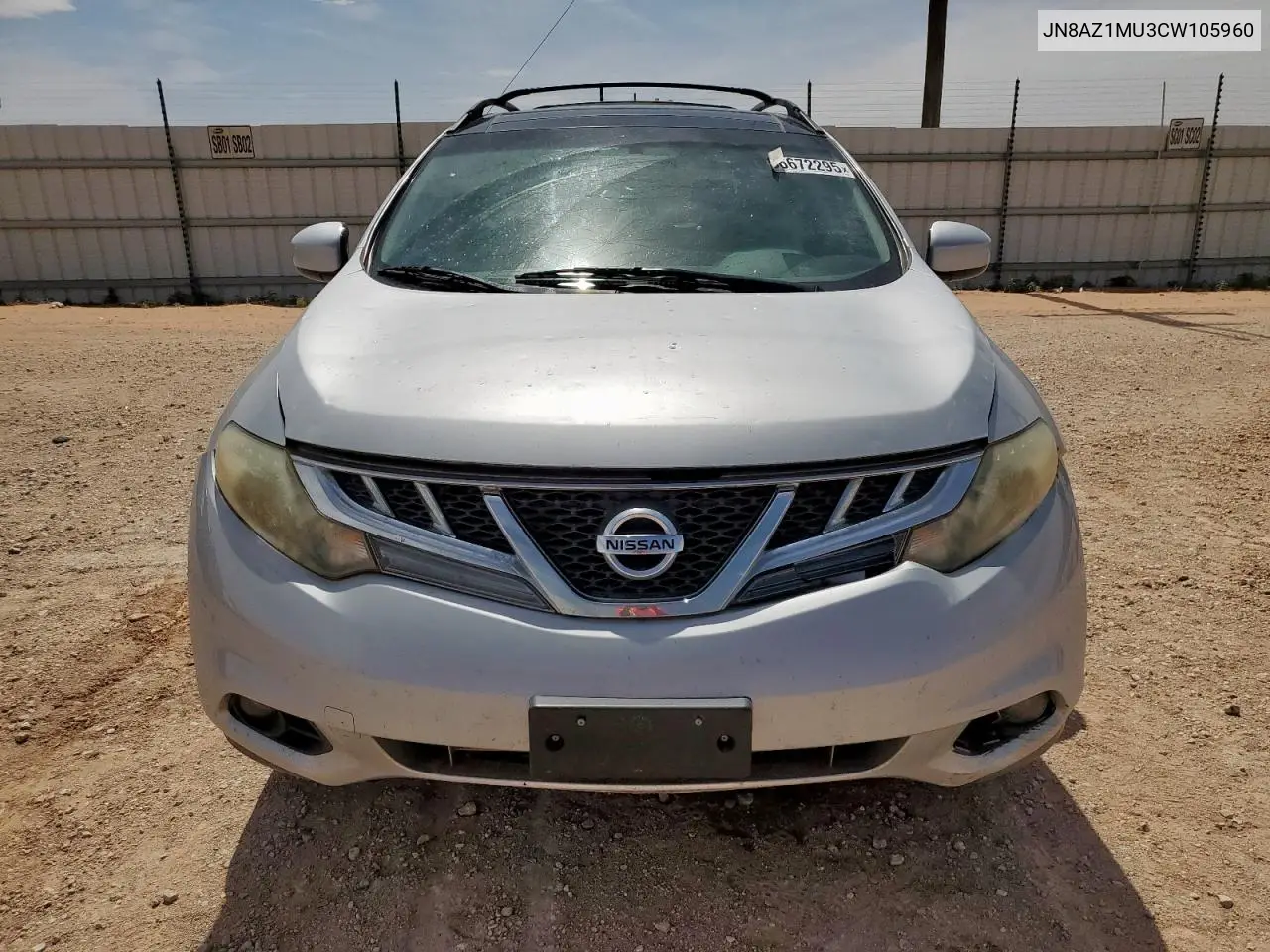 jn8az1mu3cw105960 JN8AZ1MU3CW105960 2012 Nissan Murano S