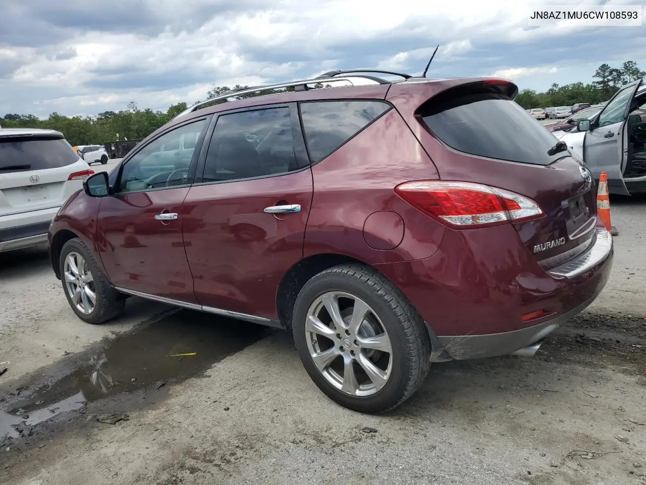 2012 Nissan Murano S VIN: JN8AZ1MU6CW108593 Lot: 56797295
