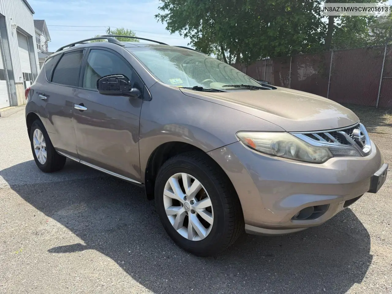 2012 Nissan Murano S VIN: JN8AZ1MW9CW205613 Lot: 57185305