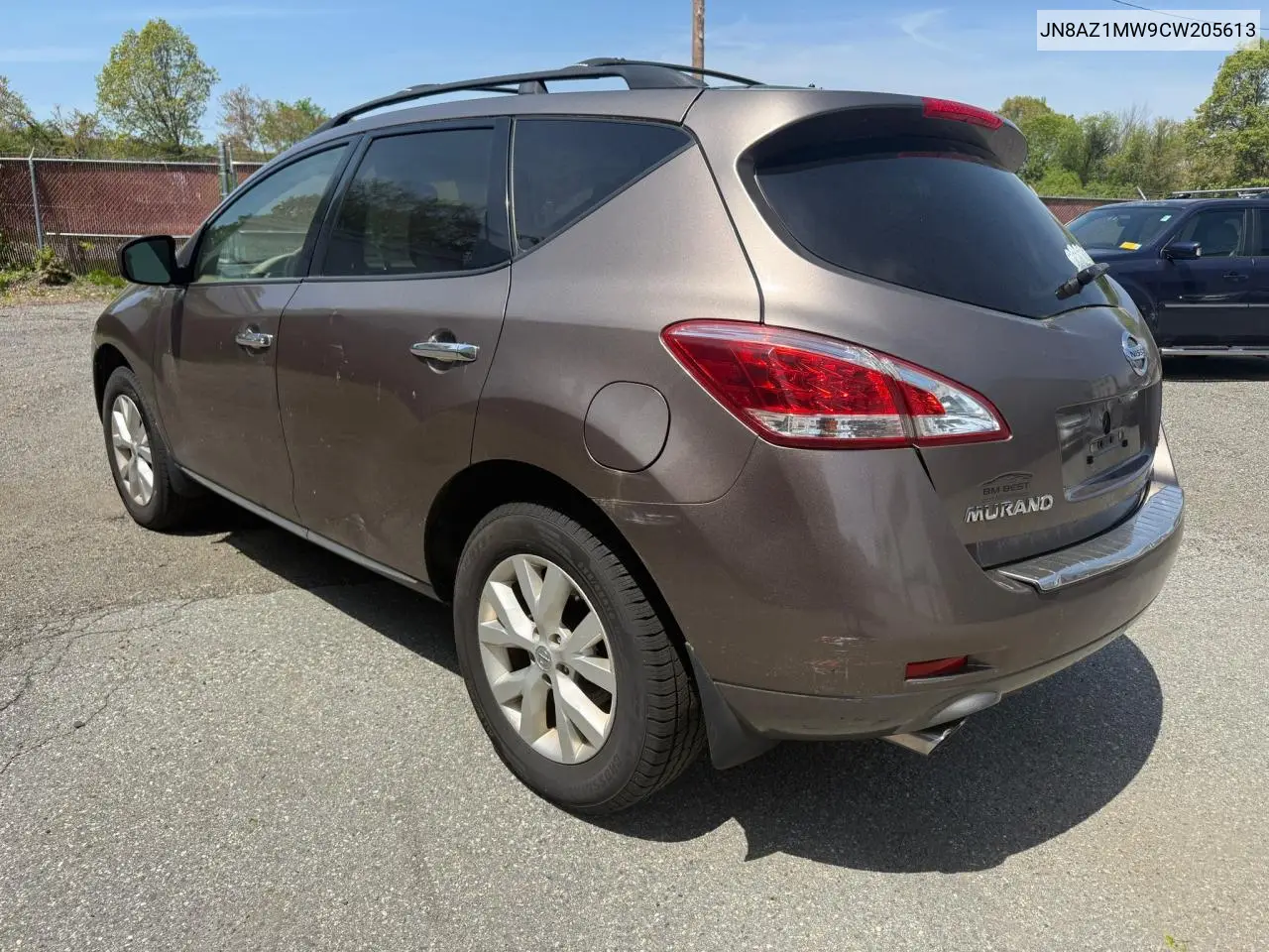 2012 Nissan Murano S VIN: JN8AZ1MW9CW205613 Lot: 57185305
