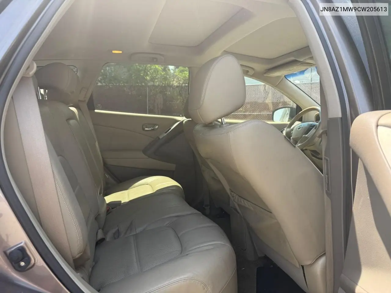 2012 Nissan Murano S VIN: JN8AZ1MW9CW205613 Lot: 57185305
