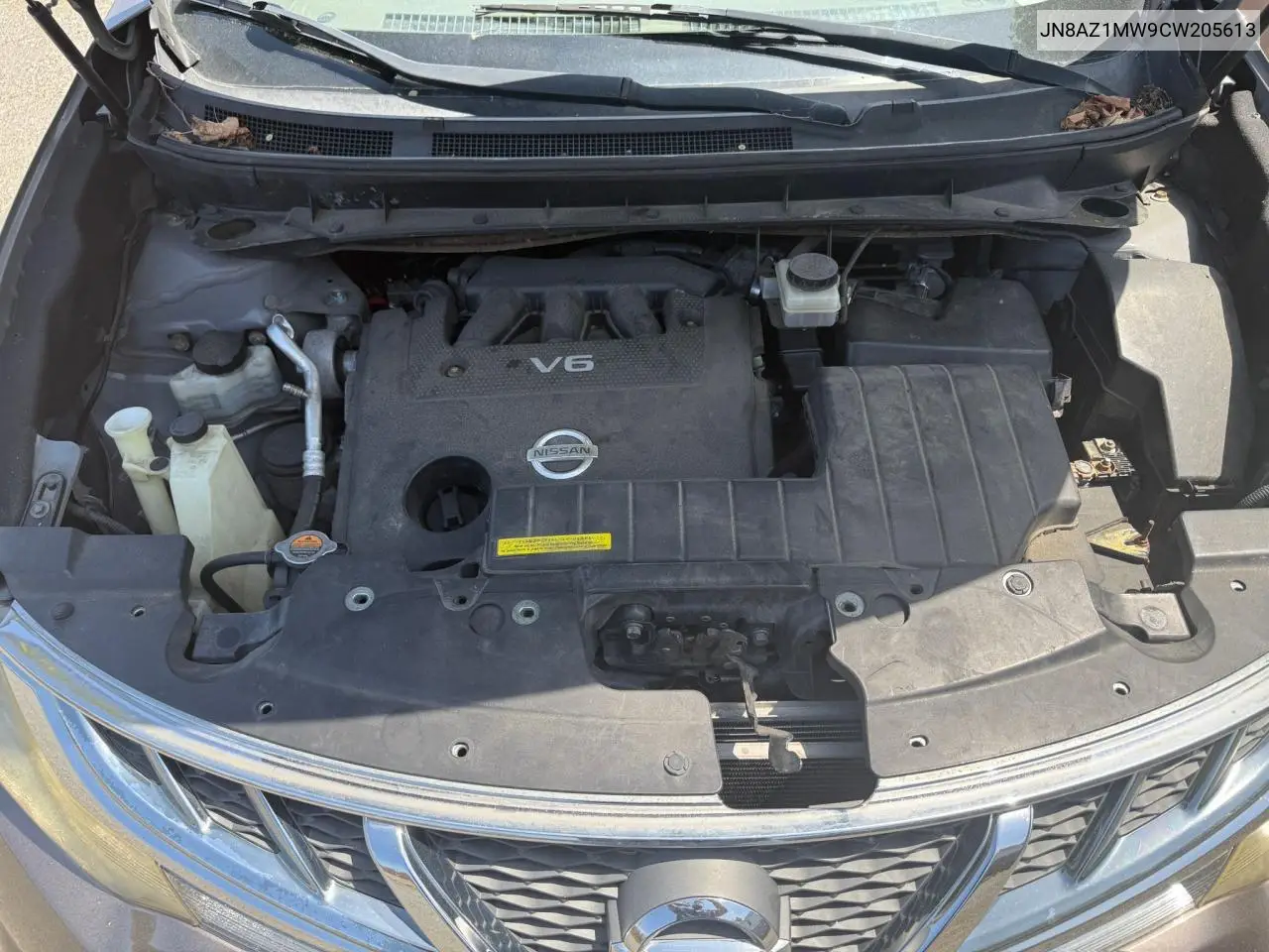 2012 Nissan Murano S VIN: JN8AZ1MW9CW205613 Lot: 57185305