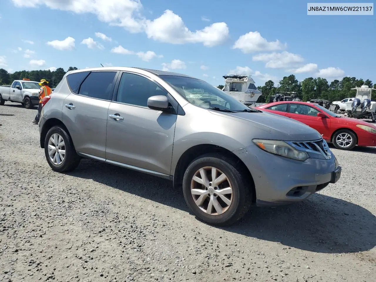 2012 Nissan Murano S VIN: JN8AZ1MW6CW221137 Lot: 63157505