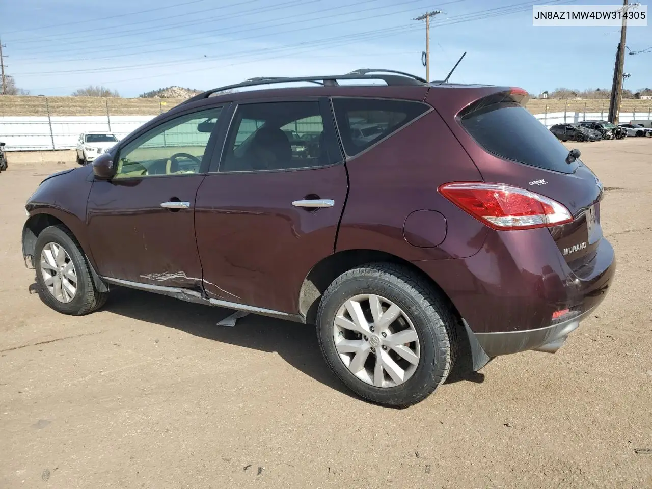 2013 Nissan Murano S VIN: JN8AZ1MW4DW314305 Lot: 45754015