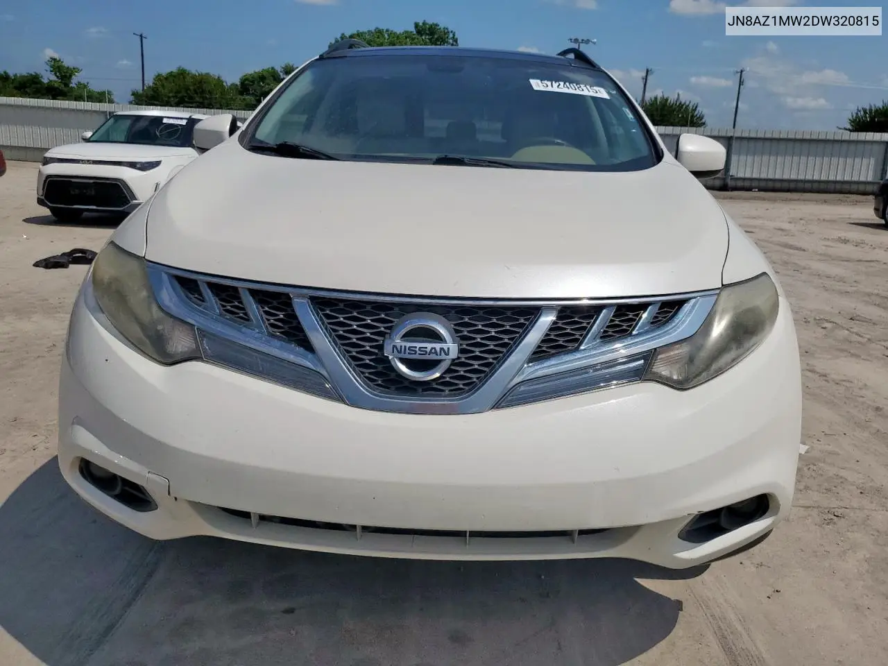 2013 Nissan Murano S VIN: JN8AZ1MW2DW320815 Lot: 57240815