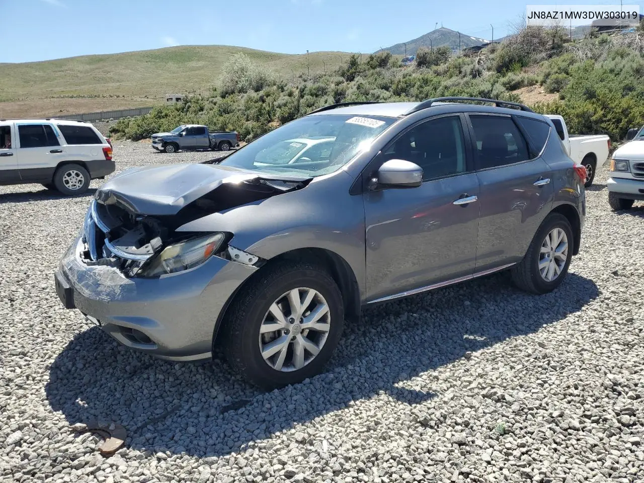 2013 Nissan Murano S VIN: JN8AZ1MW3DW303019 Lot: 58355105