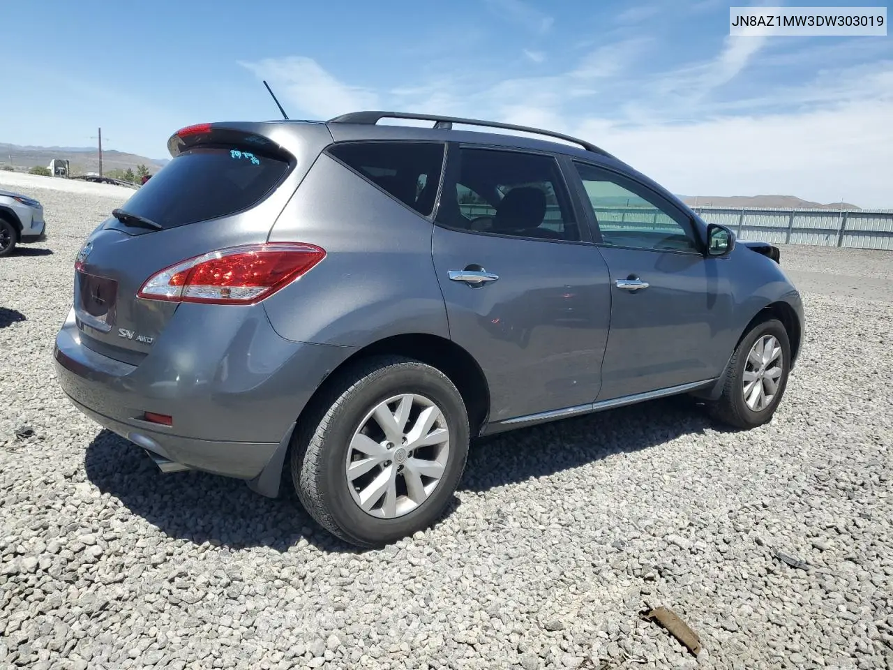 2013 Nissan Murano S VIN: JN8AZ1MW3DW303019 Lot: 58355105