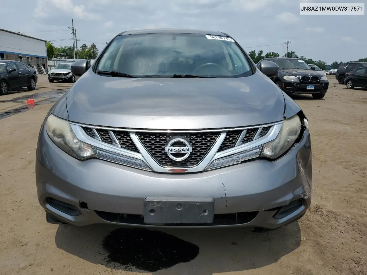 2013 Nissan Murano S VIN: JN8AZ1MW0DW317671 Lot: 58798715