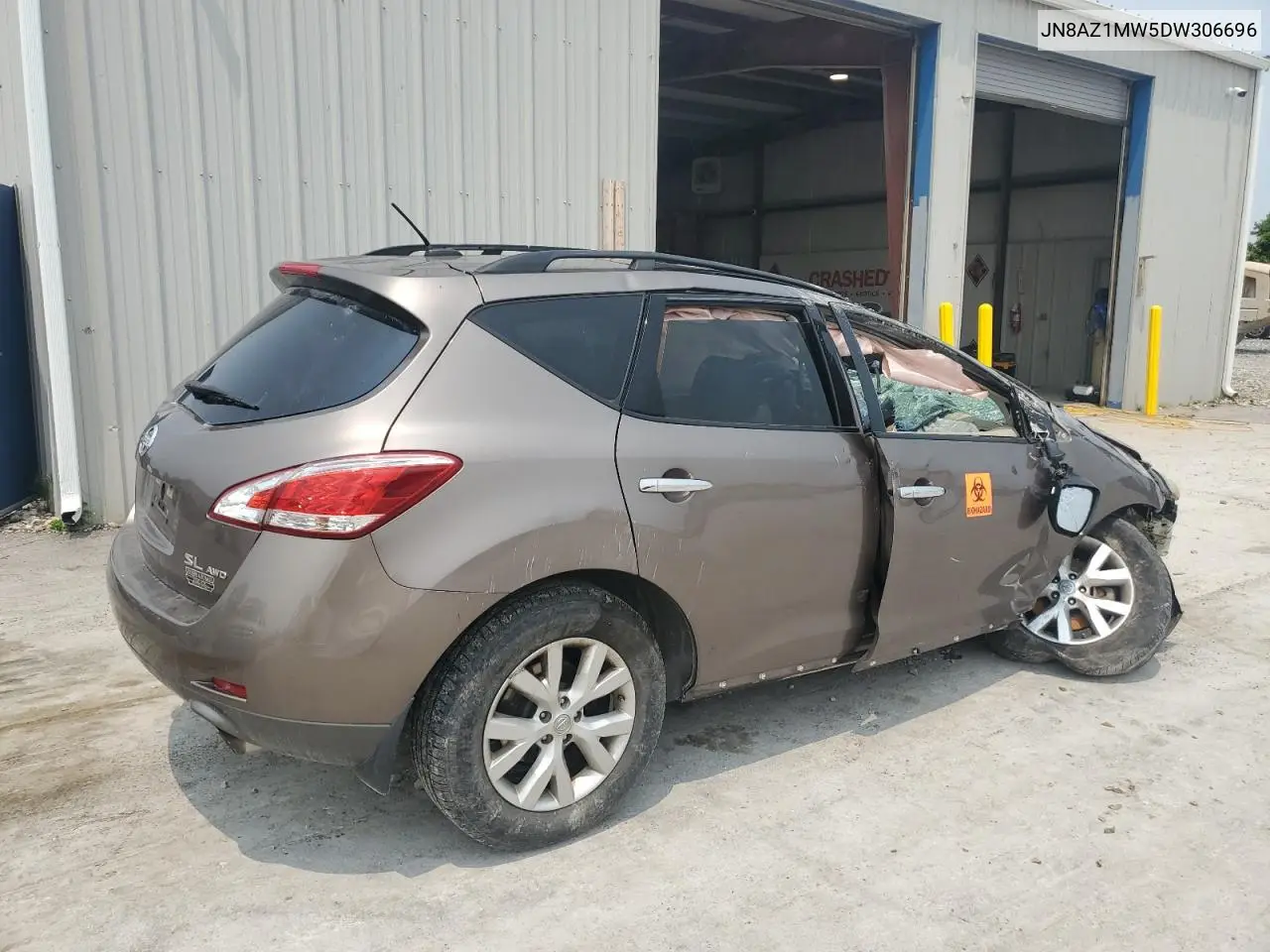 2013 Nissan Murano S VIN: JN8AZ1MW5DW306696 Lot: 59209285