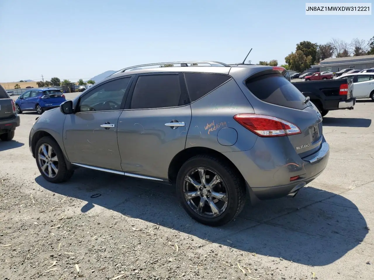 2013 Nissan Murano S VIN: JN8AZ1MWXDW312221 Lot: 60142685