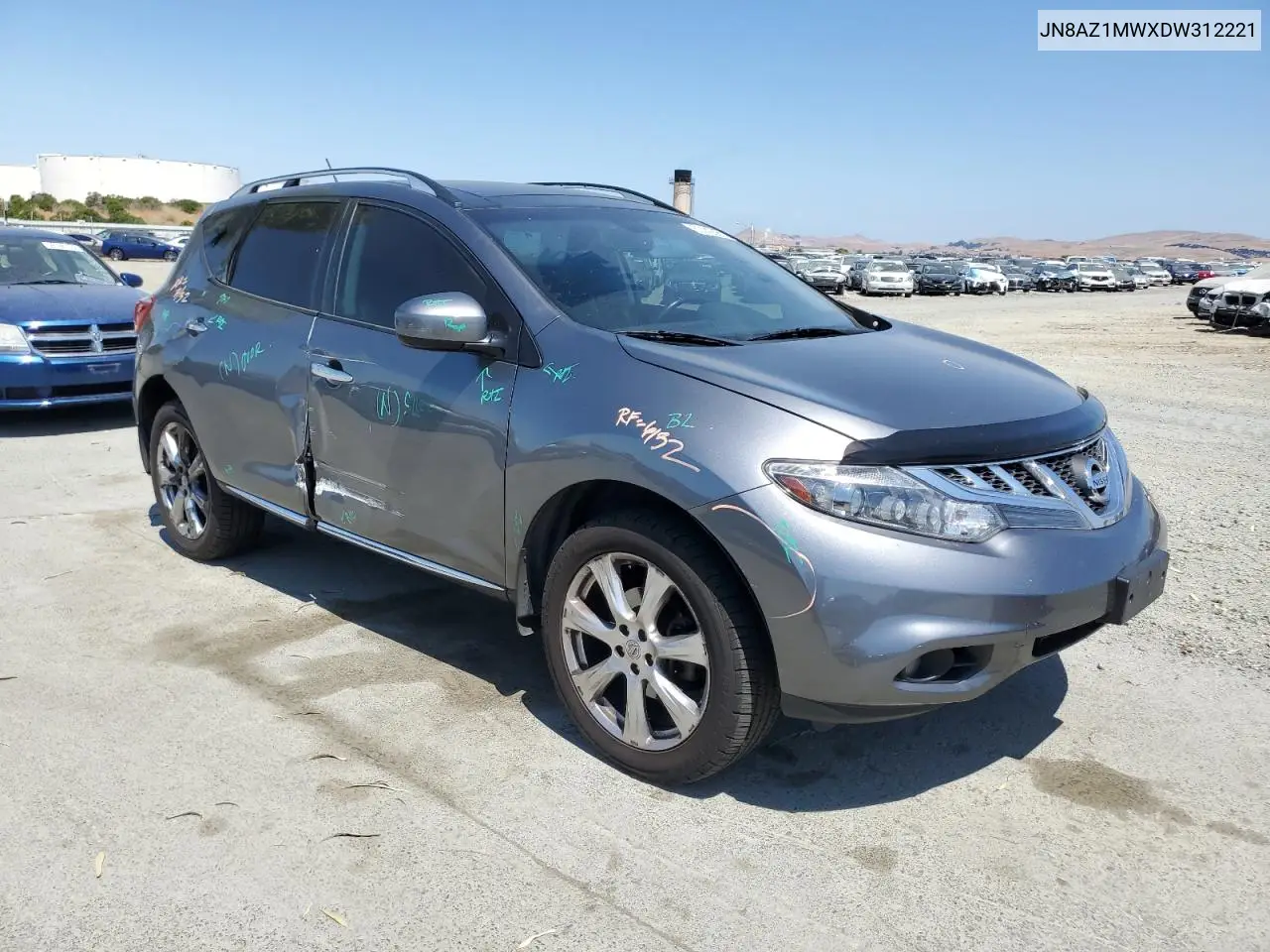 2013 Nissan Murano S VIN: JN8AZ1MWXDW312221 Lot: 60142685