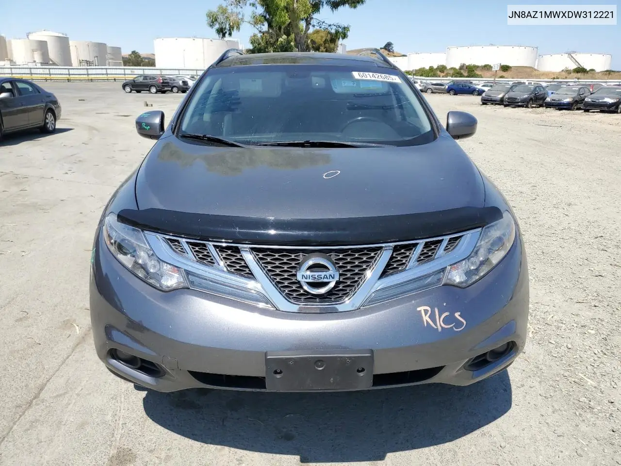 2013 Nissan Murano S VIN: JN8AZ1MWXDW312221 Lot: 60142685