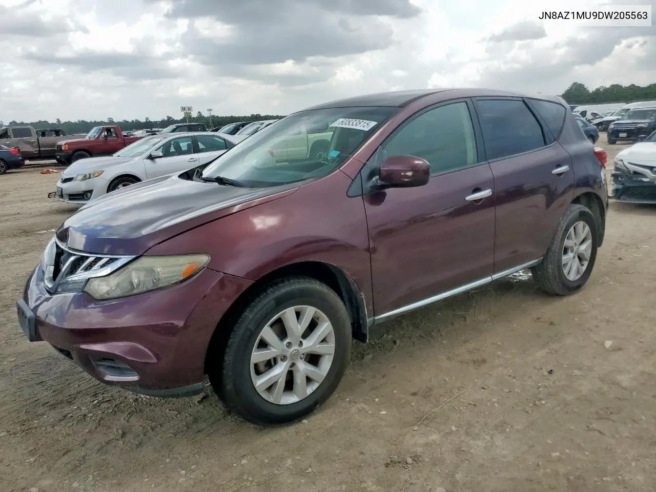 2013 Nissan Murano S VIN: JN8AZ1MU9DW205563 Lot: 60833815