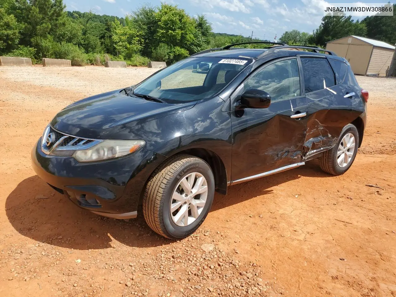 2013 Nissan Murano S VIN: JN8AZ1MW3DW308866 Lot: 61027485