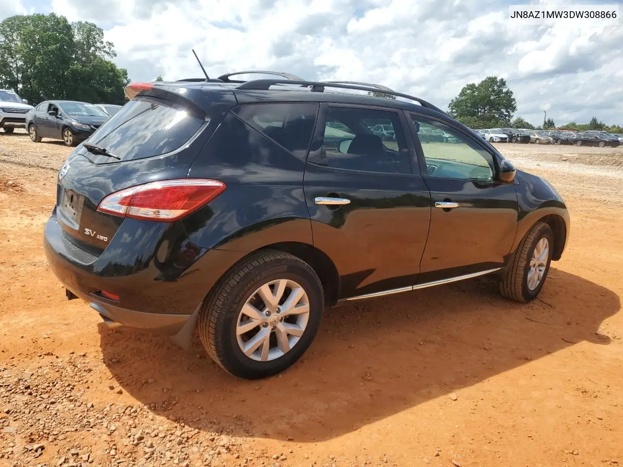 2013 Nissan Murano S VIN: JN8AZ1MW3DW308866 Lot: 61027485