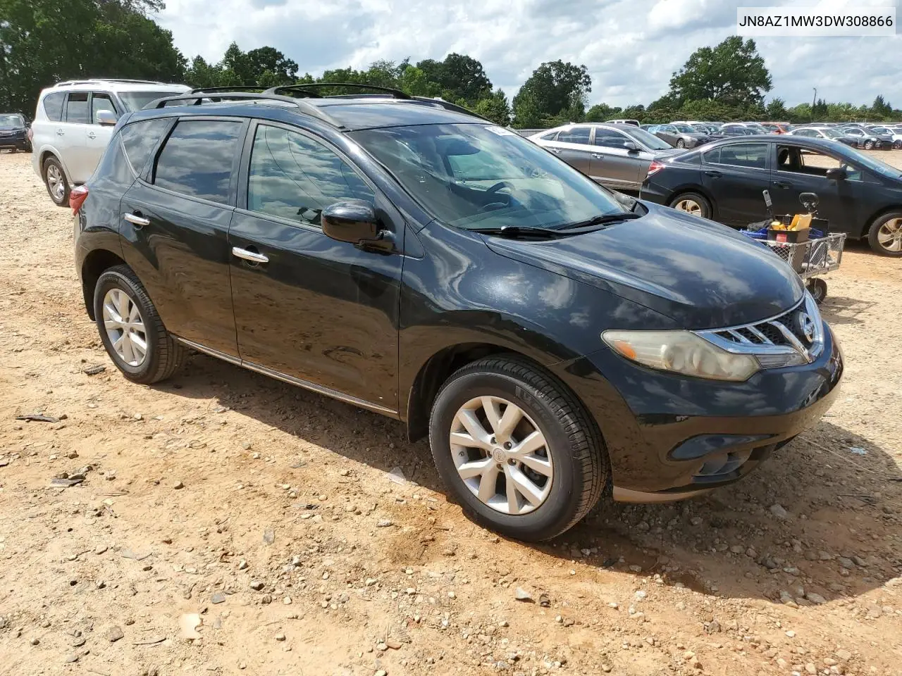 2013 Nissan Murano S VIN: JN8AZ1MW3DW308866 Lot: 61027485