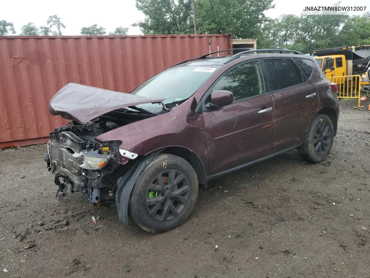 2013 Nissan Murano S VIN: JN8AZ1MW8DW312007 Lot: 61035595