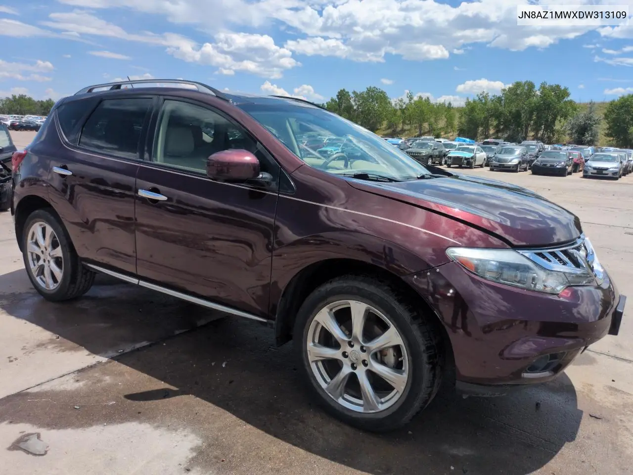 2013 Nissan Murano S VIN: JN8AZ1MWXDW313109 Lot: 62343585