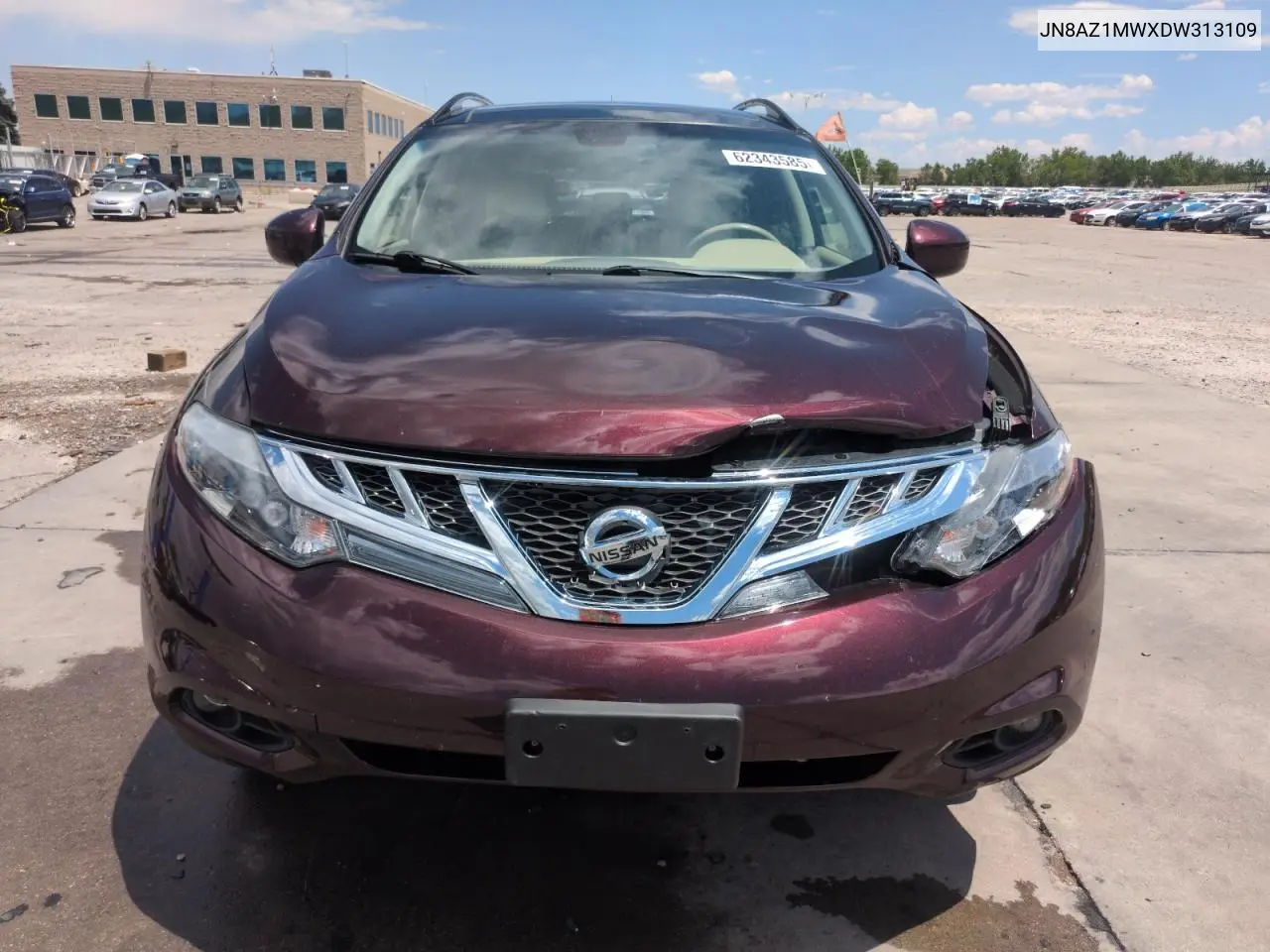 2013 Nissan Murano S VIN: JN8AZ1MWXDW313109 Lot: 62343585