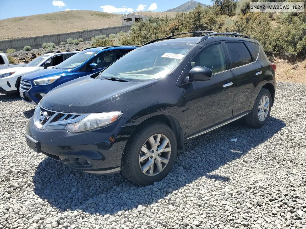 2013 Nissan Murano S VIN: JN8AZ1MW2DW311824 Lot: 62518555
