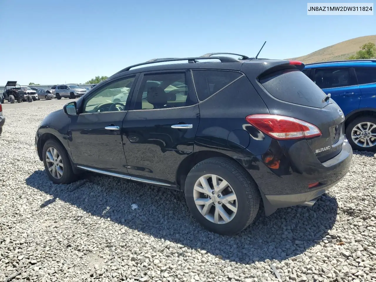 2013 Nissan Murano S VIN: JN8AZ1MW2DW311824 Lot: 62518555
