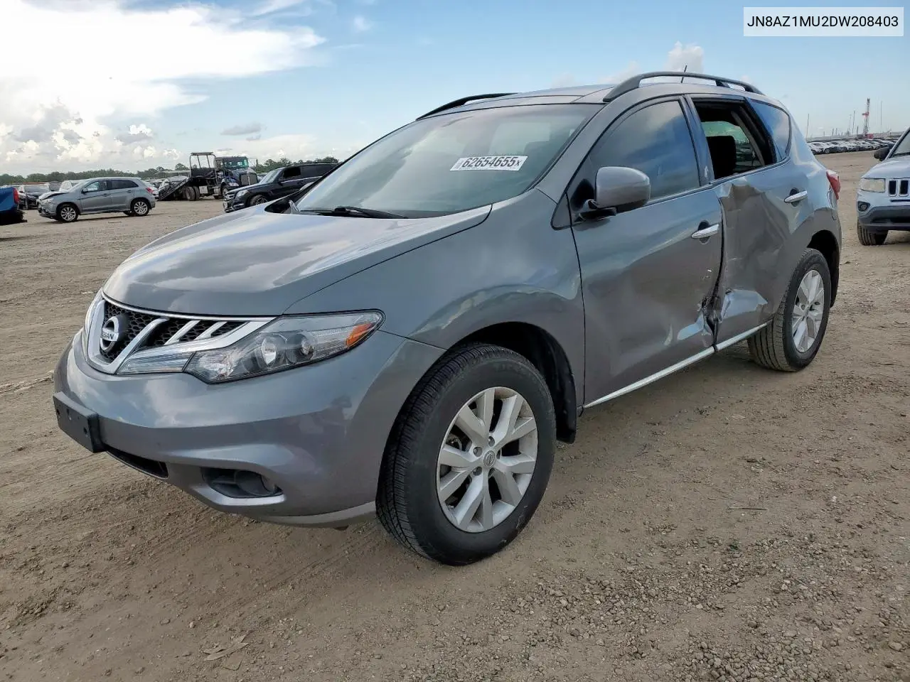 2013 Nissan Murano S VIN: JN8AZ1MU2DW208403 Lot: 62654655