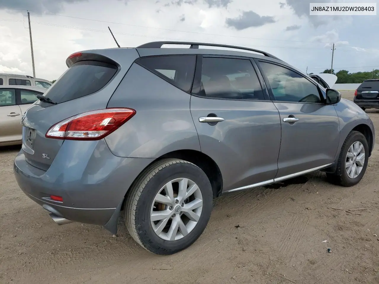 2013 Nissan Murano S VIN: JN8AZ1MU2DW208403 Lot: 62654655
