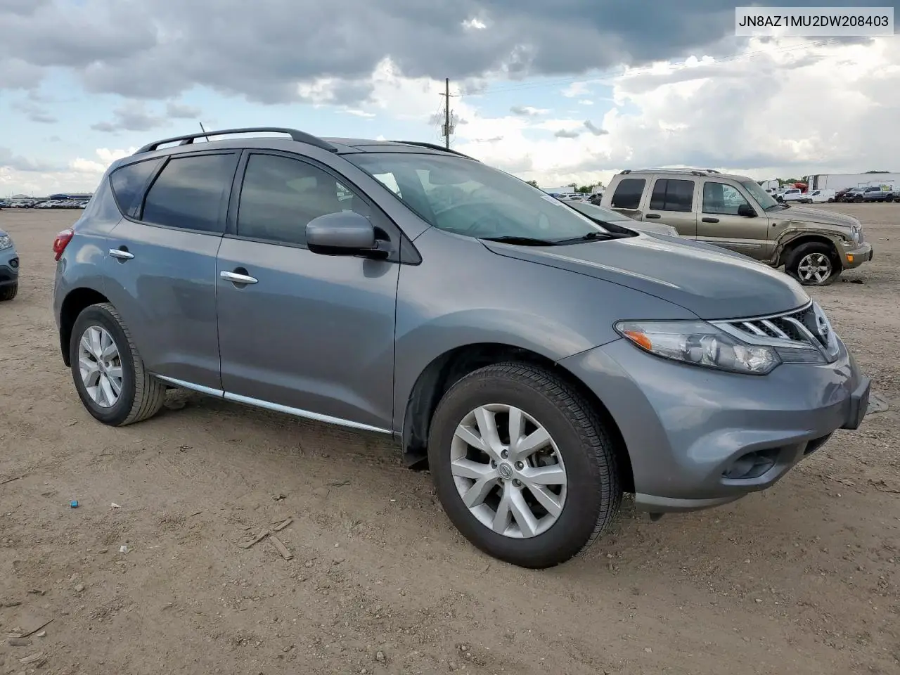 2013 Nissan Murano S VIN: JN8AZ1MU2DW208403 Lot: 62654655