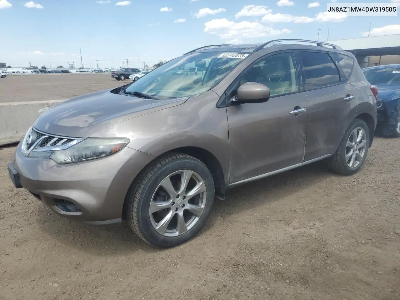 2013 Nissan Murano S VIN: JN8AZ1MW4DW319505 Lot: 62743575