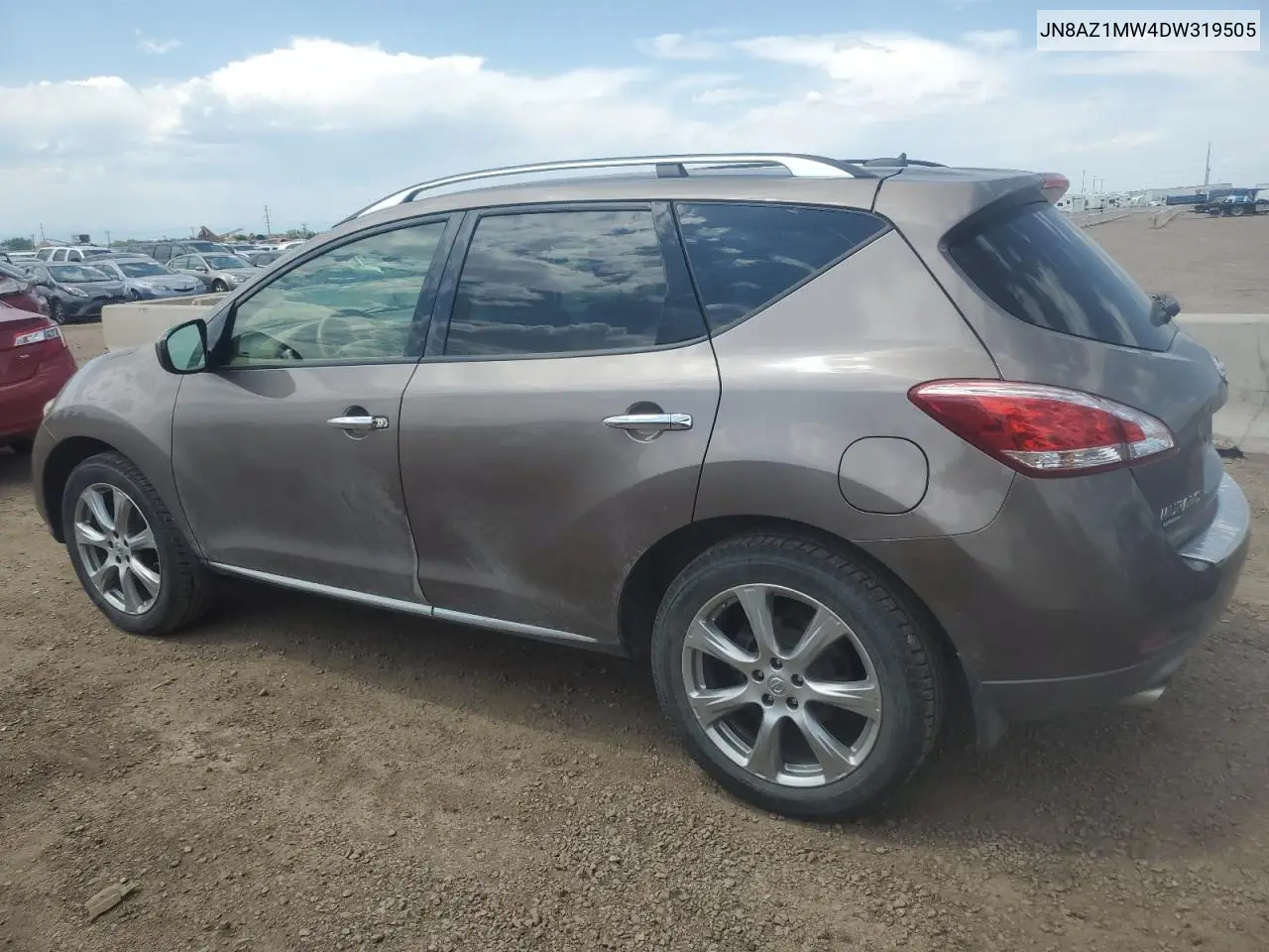 2013 Nissan Murano S VIN: JN8AZ1MW4DW319505 Lot: 62743575